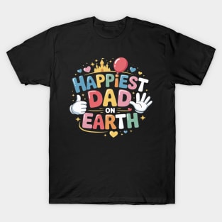Happiest Dad On Earth, Father's Day, Matching Family Trip T-Shirt